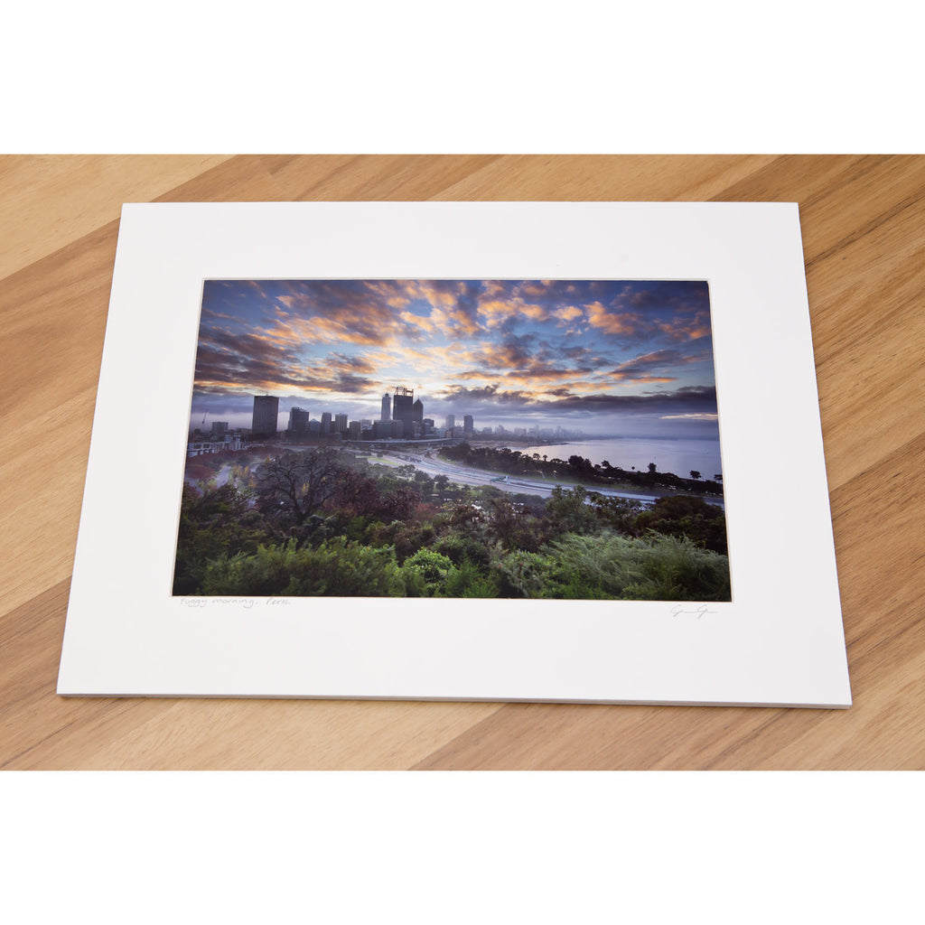 8 X 12" Print - Foggy Morning, Perth